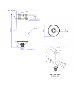 1602 - COPO DE FILTRO FIT COM VELA BLINDADA SEM SELO