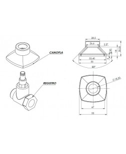 1001 - CANOPLA ALPHA 3/4 ABS