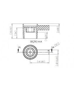 2732 - VOLANTE C-61 ABS CROMADO