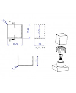 583 - VOLANTE CUBO SLIM C-87 100 OU