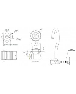 976 - INSERTO ABS PARA VOLANTE ALAVANCA